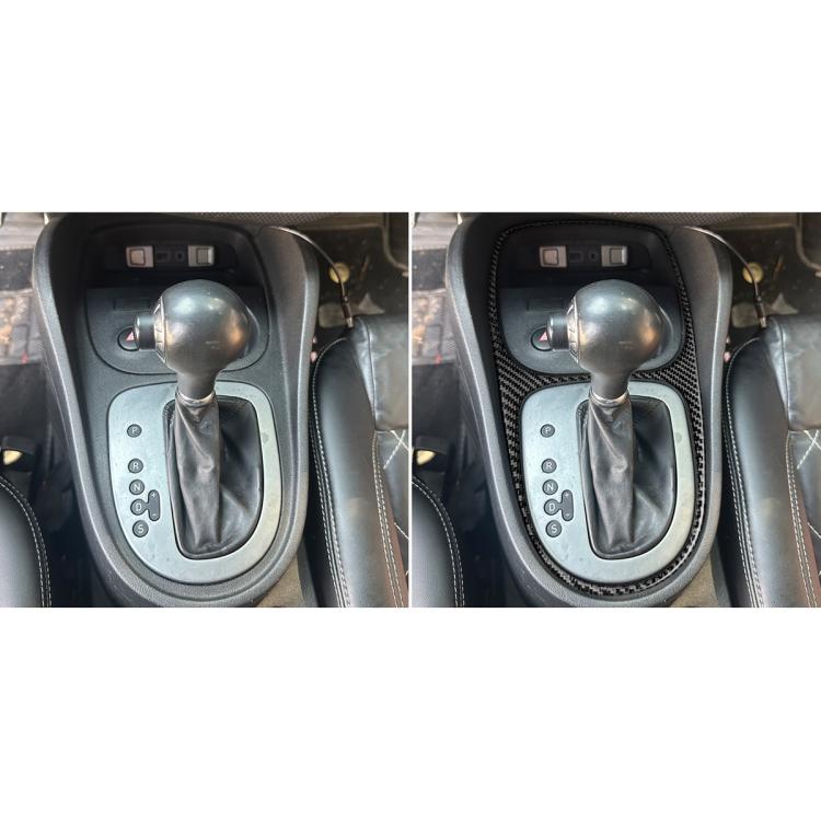 Carbon Fiber Car Gear Shift Frame Decorative Sticker for SEAT Leon 2005-2012, Left and Right Driver