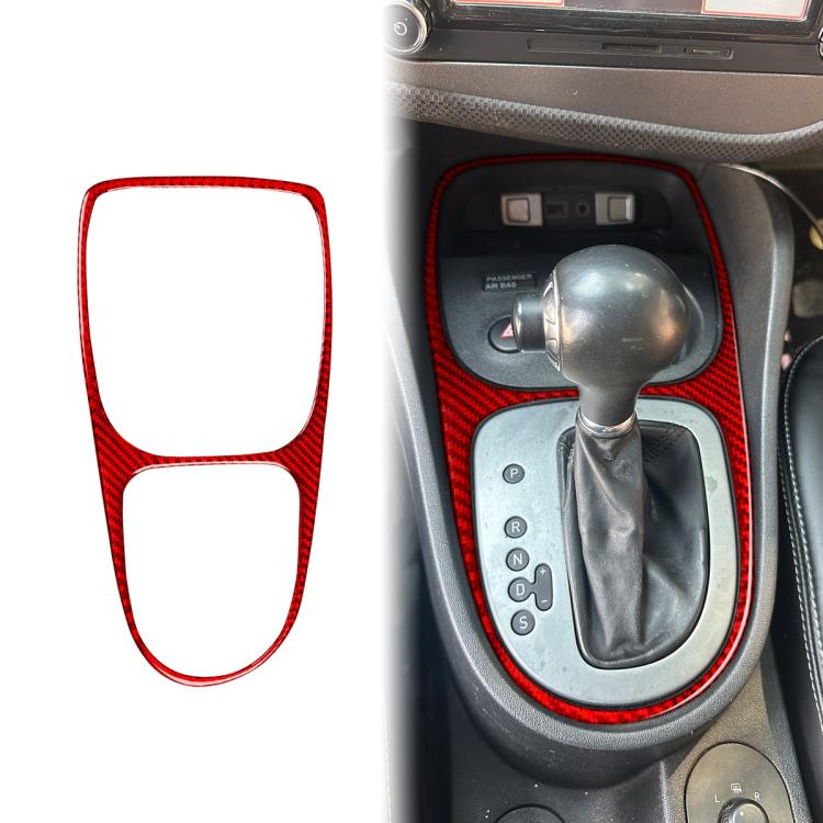 Carbon Fiber Car Gear Shift Frame Decorative Sticker for SEAT Leon 2005-2012, Left and Right Driver