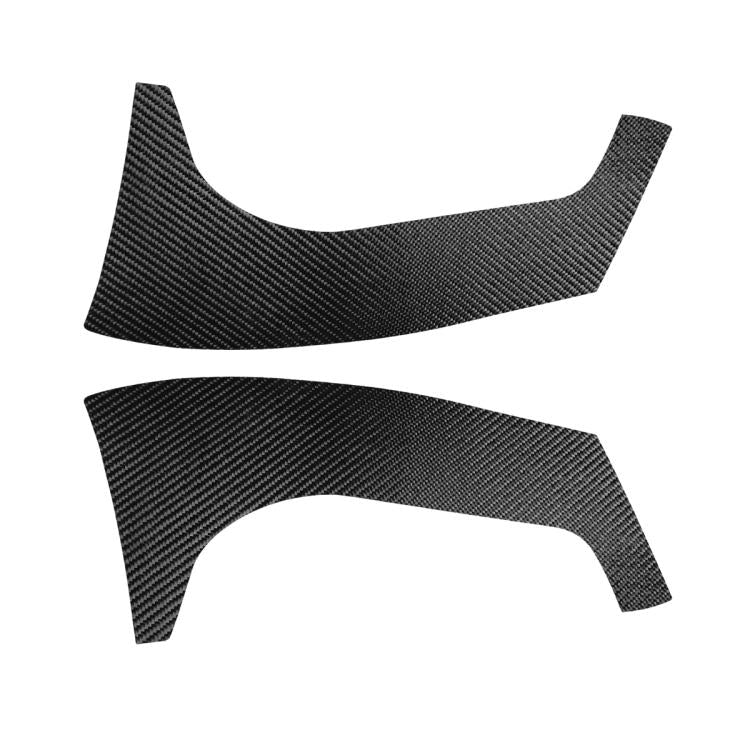 2pcs/Set Carbon Fiber Car Rear Windshield Decorative Sticker for SEAT Leon 2005-2012, Carbon Sheet Style, Left and Right Driver