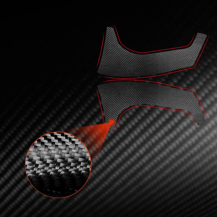 2pcs/Set Carbon Fiber Car Rear Windshield Decorative Sticker for SEAT Leon 2005-2012, Carbon Sheet Style, Left and Right Driver