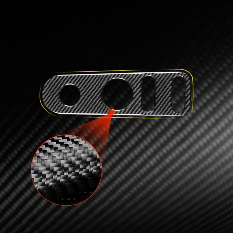 Carbon Fiber Car Rear Mirror Adjustment Panel B Decorative Sticker for SEAT Leon 2005-2012, Left and Right Driver