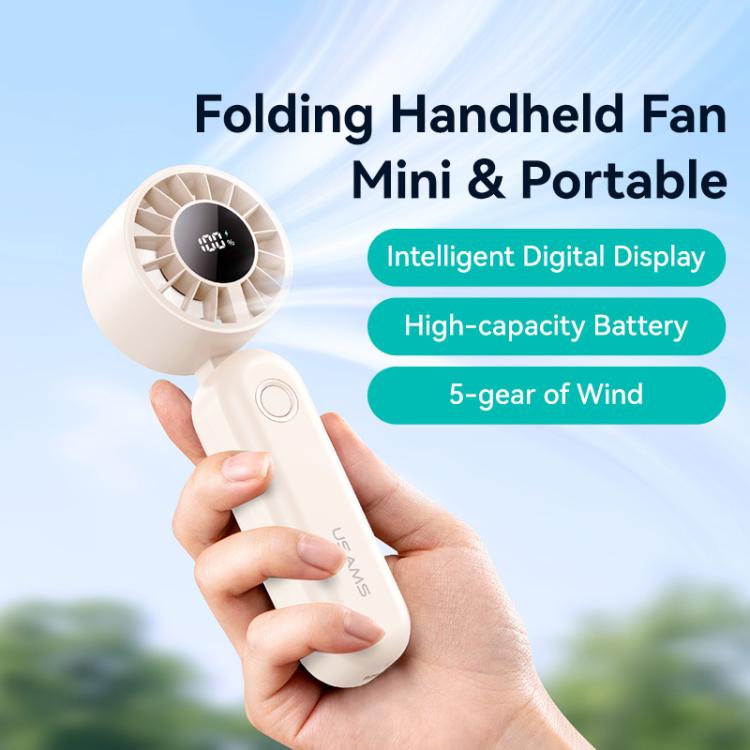 USAMS ZB352 Digital Display Folding Handheld Mini Fan