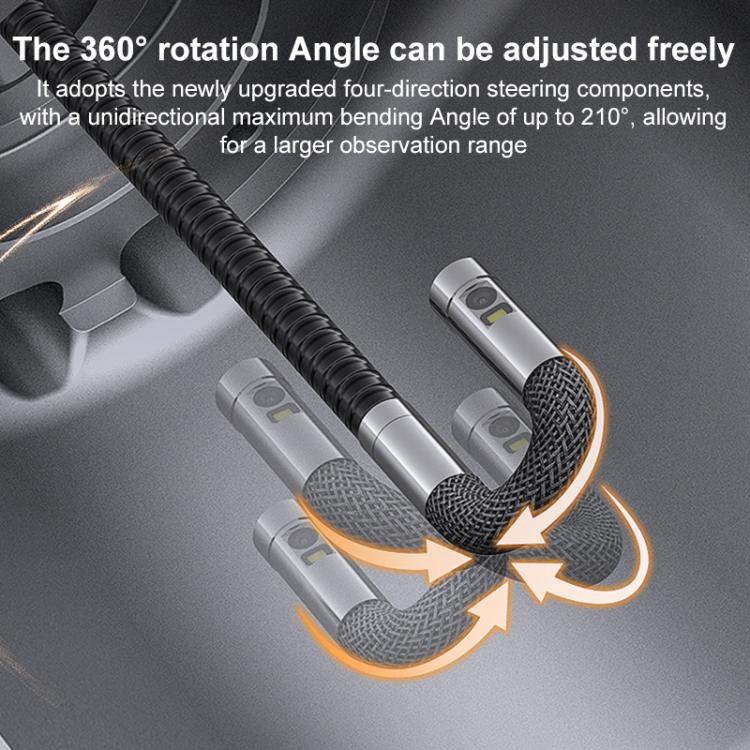 TESLONG TF600 6 Inch Screen 360 Degree Steering Industrial Endoscope 1.55m Length