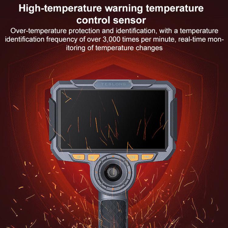 TESLONG TF600 6 Inch Screen 360 Degree Steering Industrial Endoscope 1.55m Length