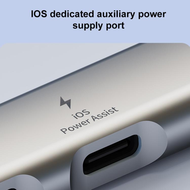 USB / Type-C / 8 Pin to 3.5mm, PD, 2 x USB, Type-C HUB Adapter 5 in 1 Docking Station