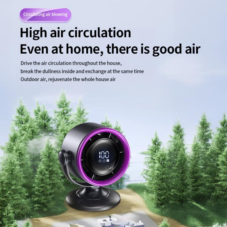 LS01 Bladeless Digital Display Desktop Circulation Fan