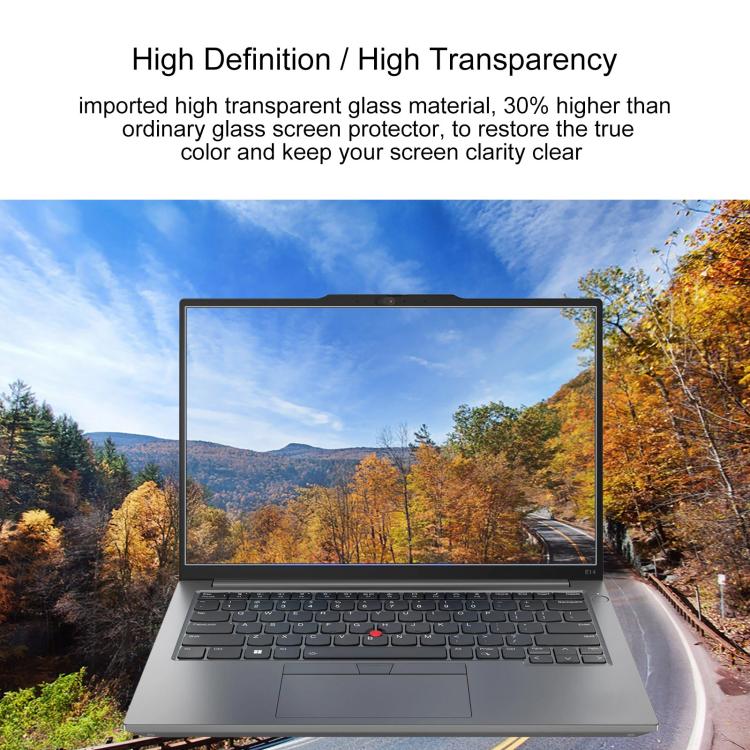 Laptop Screen HD Tempered Glass Protective Film, For ThinkPad E14 Gen 5 / E14 2024 / 2023