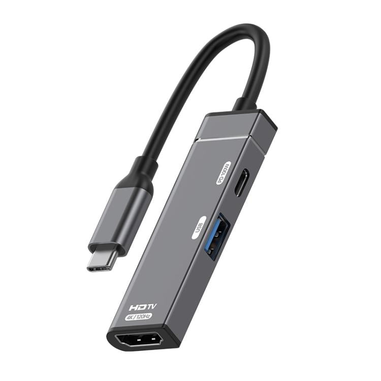 Type-C to Type-C, USB-A, HDMI HUB Docking Station