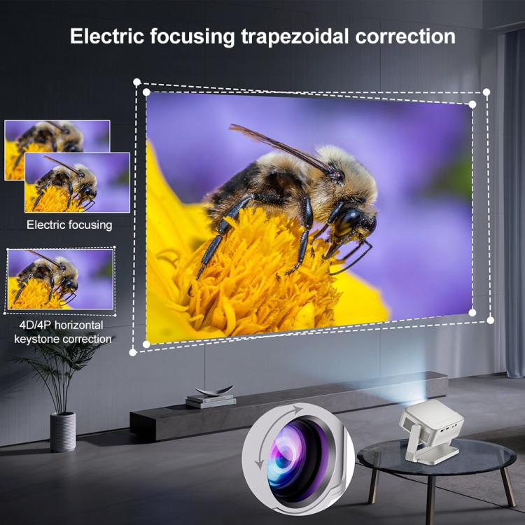 Cheerlux C6C Android Version 1280x720P 180ANSI Bluetooth 5.0 Smart Projector, with Gimbal