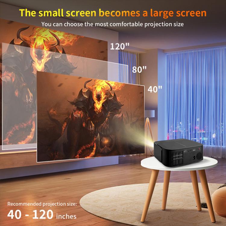 Cheerlux E2C Whale OS Version 1920x1080P 300ANSI Smart Projector