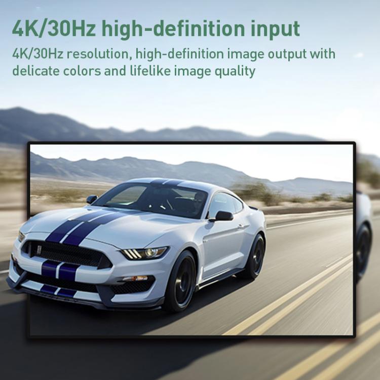 U2 4K 30Hz HDMI to Type-C HD Video Capture Card with Microphone Mixer