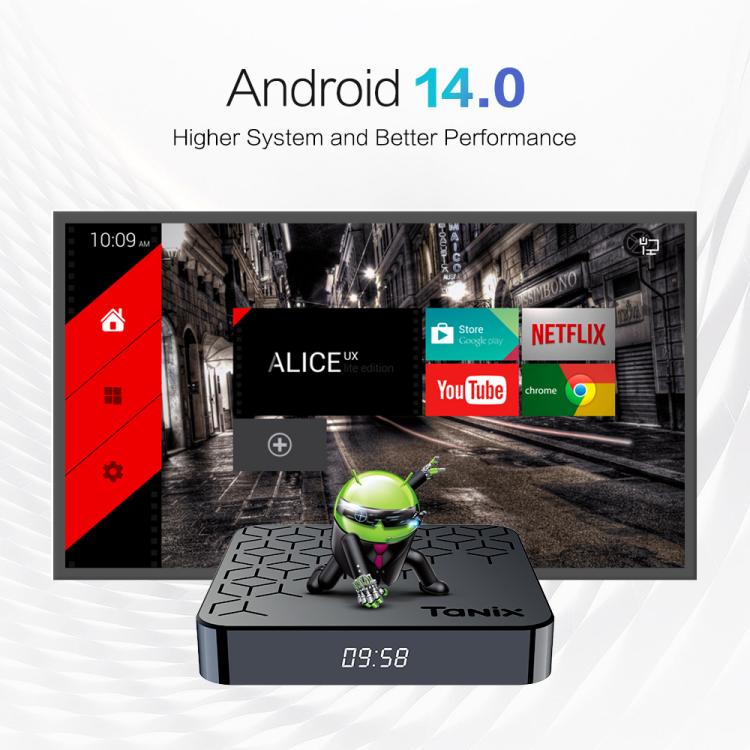 Tanix TX7 8K UHD Android 14 Smart TV Box with Remote Control, Allwinner H728 Octa-Core