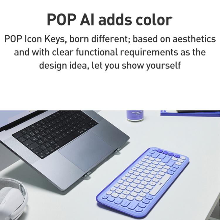 Logitech POP ICON KEYS Wireless Bluetooth Keyboard
