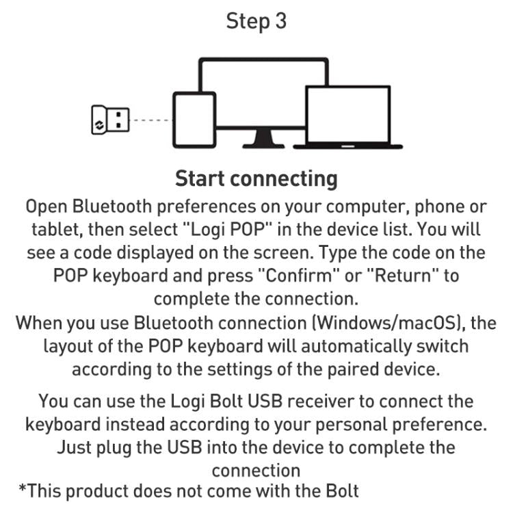 Logitech POP ICON KEYS Wireless Bluetooth Keyboard