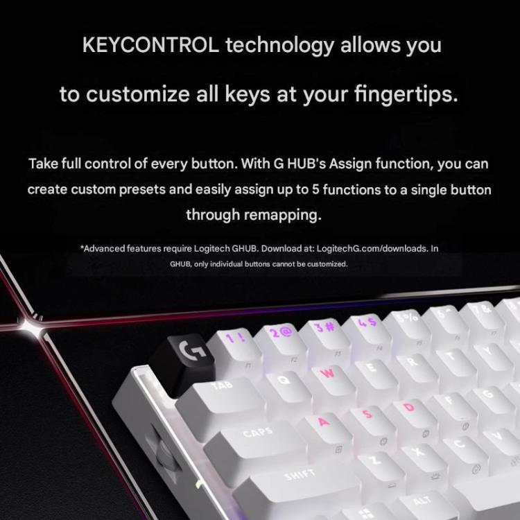 Logitech G PRO X 60 LIGHTSPEED Wireless Gaming Keyboard, GX-L Optical Switches