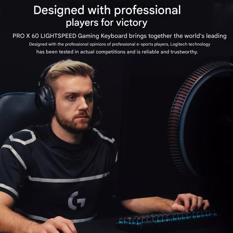 Logitech G PRO X 60 LIGHTSPEED Wireless Gaming Keyboard, GX-L Optical Switches