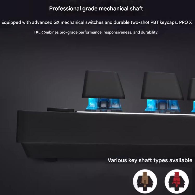 Logitech G PRO X TKL Wireless Gaming Keyboard, GX-T Mechanical Switches