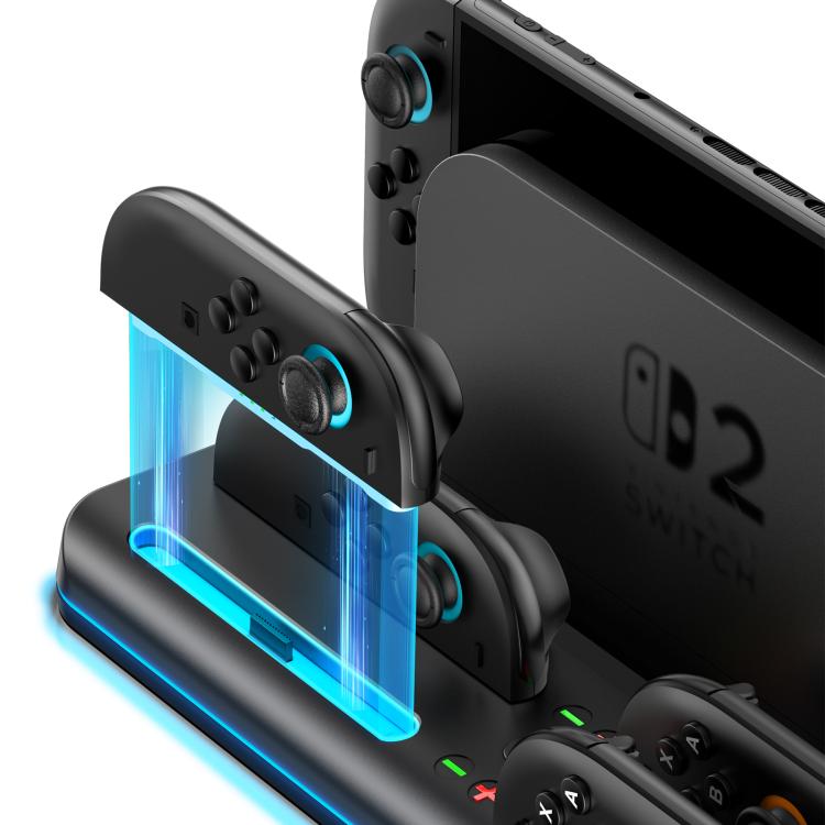 OIVO VG-SW205 Gaming Console Storage Magnetic Charging Stand with RGB Lights