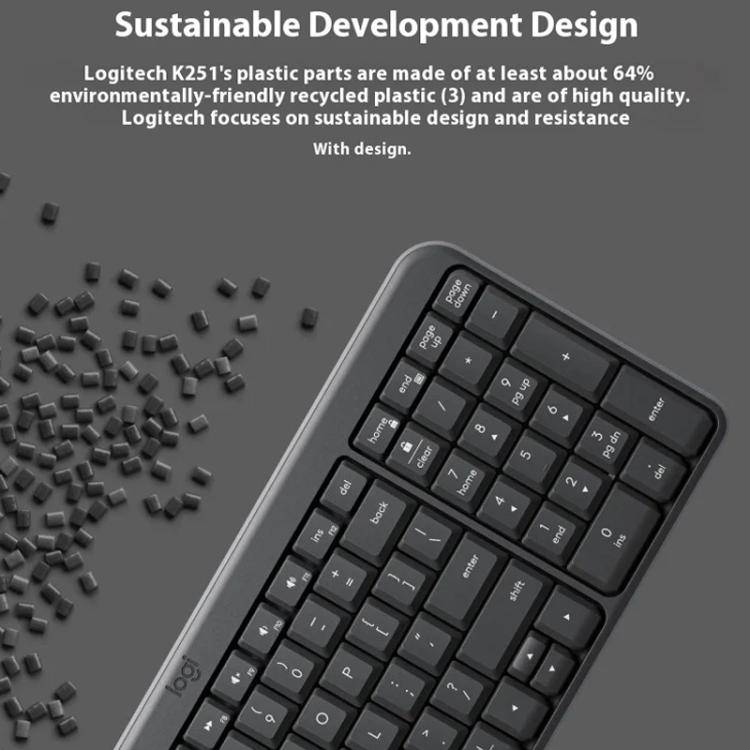 Logitech K251 Wireless Bluetooth Keyboard for Business Laptop Office use