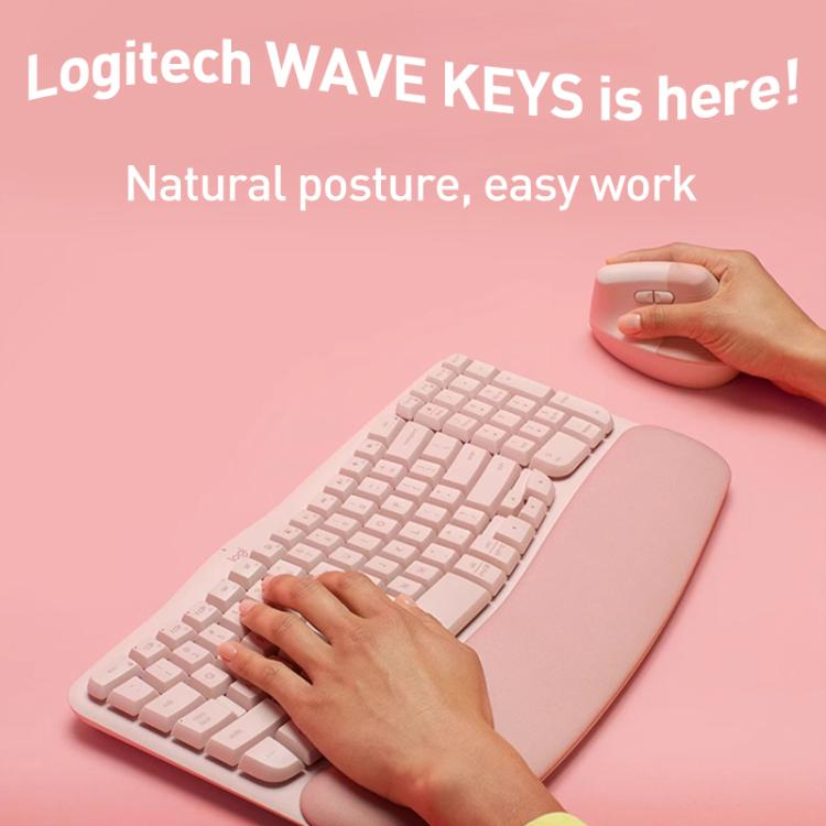 Logitech WAVE KEYS Wireless Ergonomic Keyboard