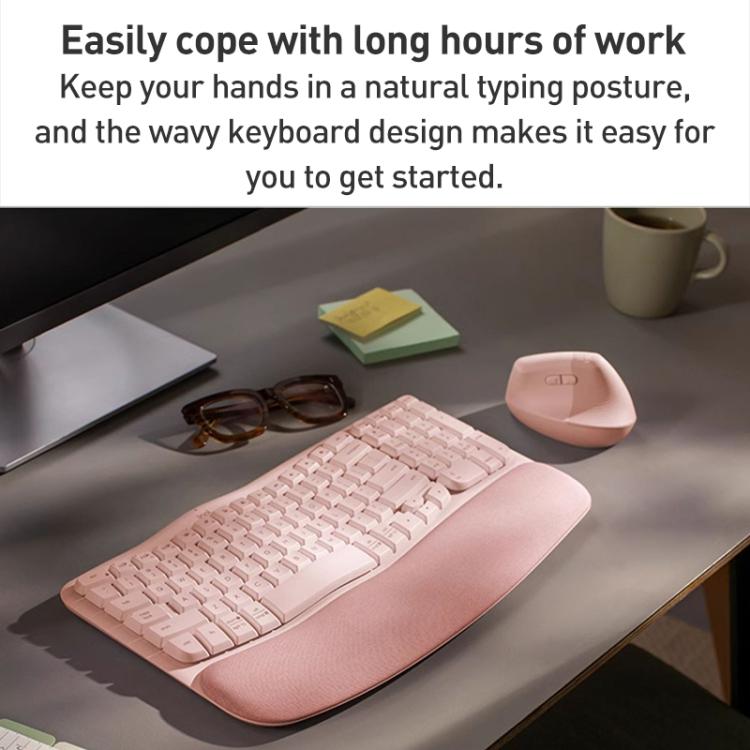 Logitech WAVE KEYS Wireless Ergonomic Keyboard