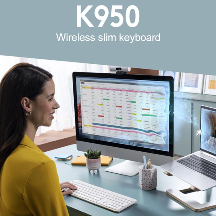 Logitech K950 Slim Silent Wireless Bluetooth Keyboard