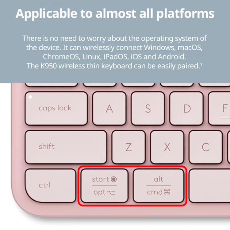 Logitech K950 Slim Silent Wireless Bluetooth Keyboard