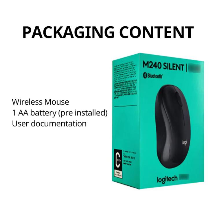 Logitech M240 1000dpi Silent Wireless Bluetooth Mouse