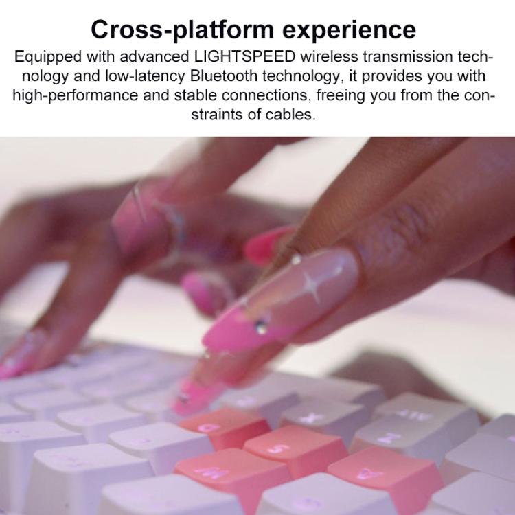 Logitech G715 Dual-Mode 87-Key RGB Wireless Bluetooth Mechanical Keyboard, Tea Shaft