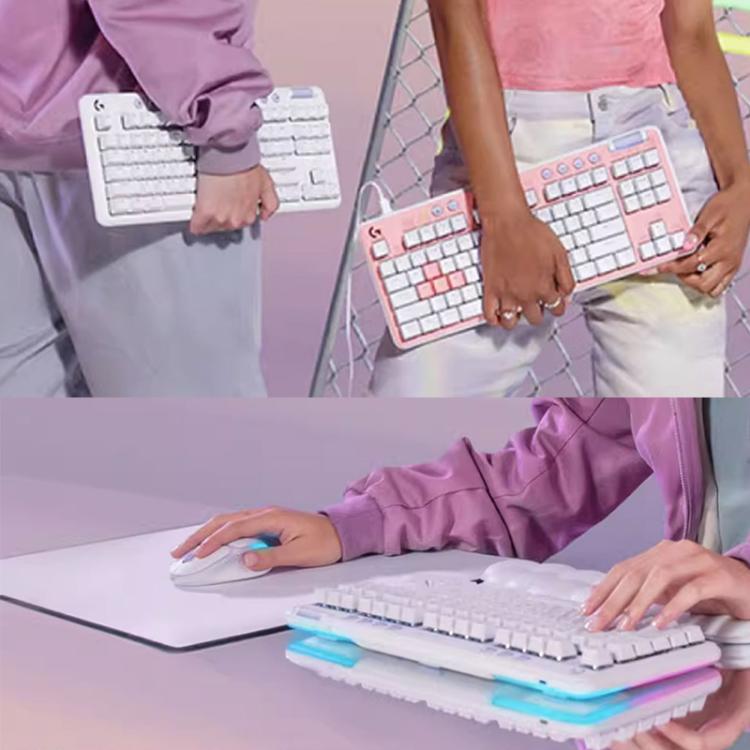 Logitech G715 Dual-Mode 87-Key RGB Wireless Bluetooth Mechanical Keyboard, Red Shaft