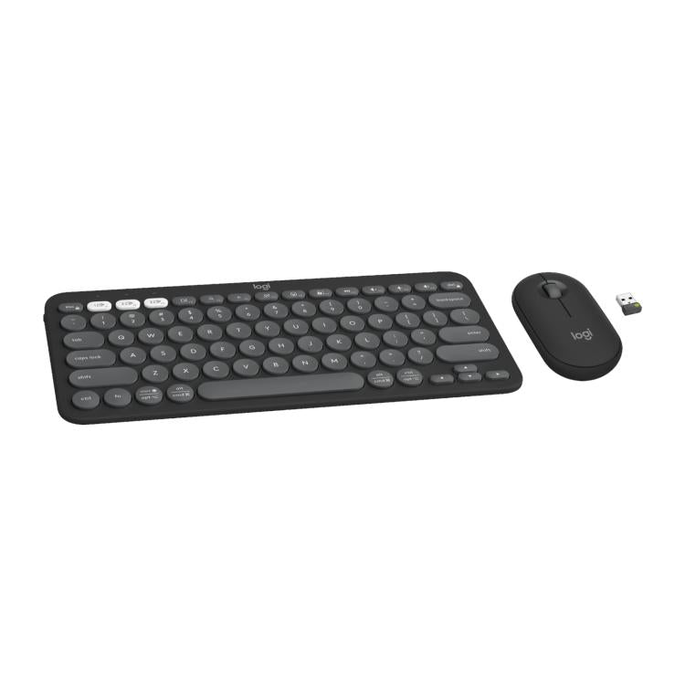 罗技 PEBBLE 2 COMBO Thin and Light Wireless Slim Bluetooth Keyboard and Mouse Set