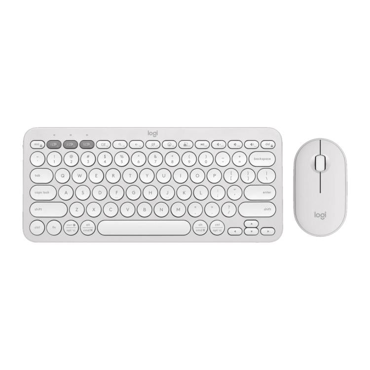 罗技 PEBBLE 2 COMBO Thin and Light Wireless Slim Bluetooth Keyboard and Mouse Set