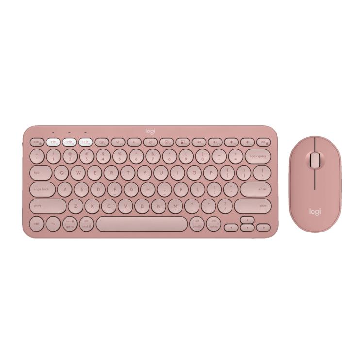 罗技 PEBBLE 2 COMBO Thin and Light Wireless Slim Bluetooth Keyboard and Mouse Set