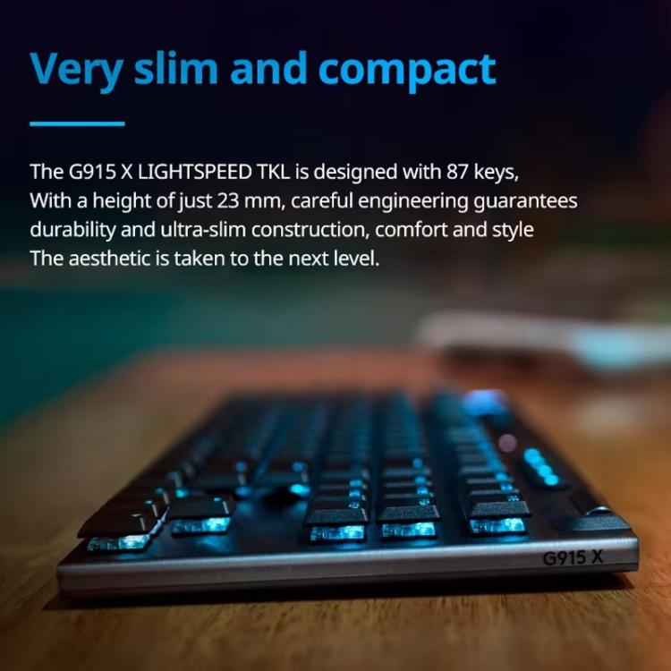 Logitech G915 X LIGHTSPEED TKL Low Profile Gaming Keyboard