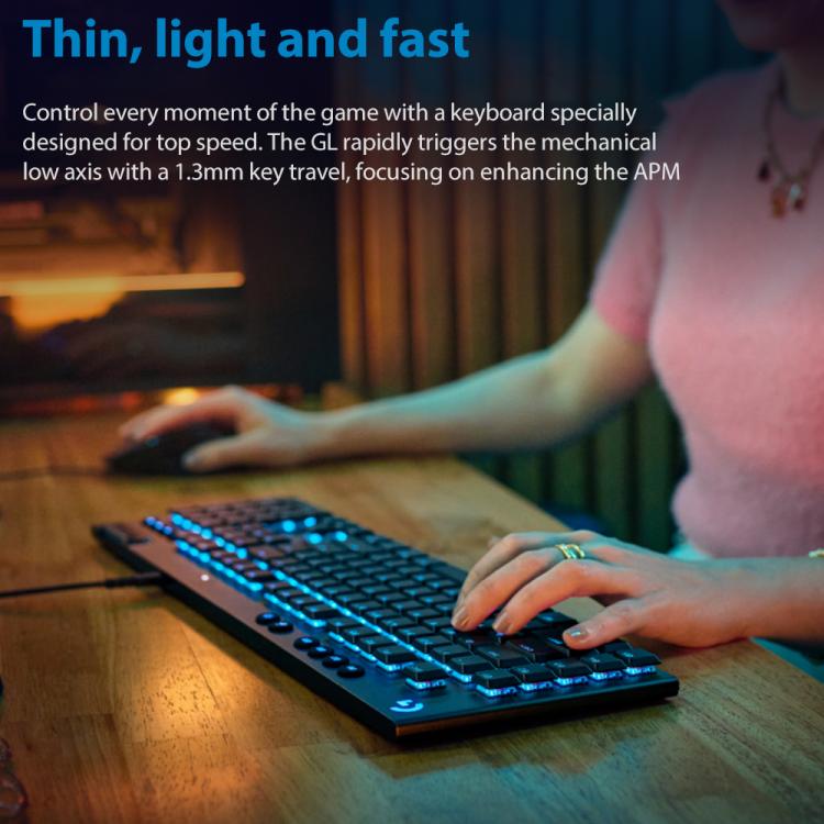 Logitech G915 X Wired Low Profile Gaming Keyboard