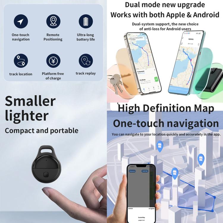 JHX05 iOS & Android Mini GPS Global Smart Location Tracker Anti-lost Device