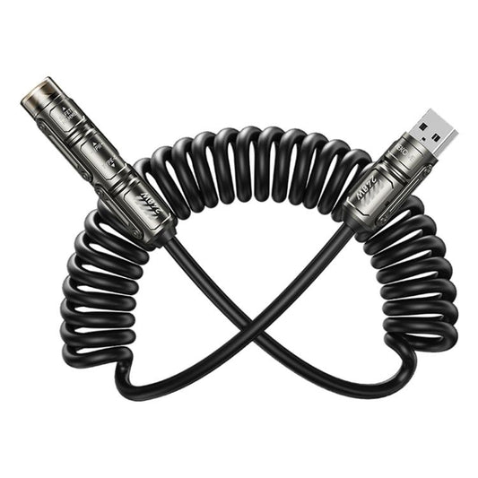 WK WDC-80 240W Car Charging Data Cable with Safety Hammer