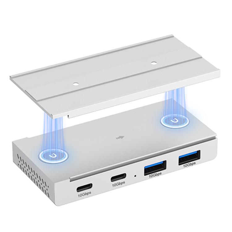 HST-2A2C 4 in 1 USB 3.2 10Gbps Detachable Magnetic Docking Station