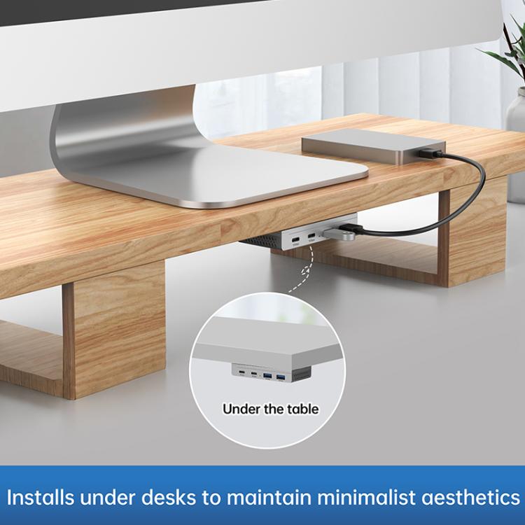 HST-2A2C 4 in 1 USB 3.2 10Gbps Detachable Magnetic Docking Station