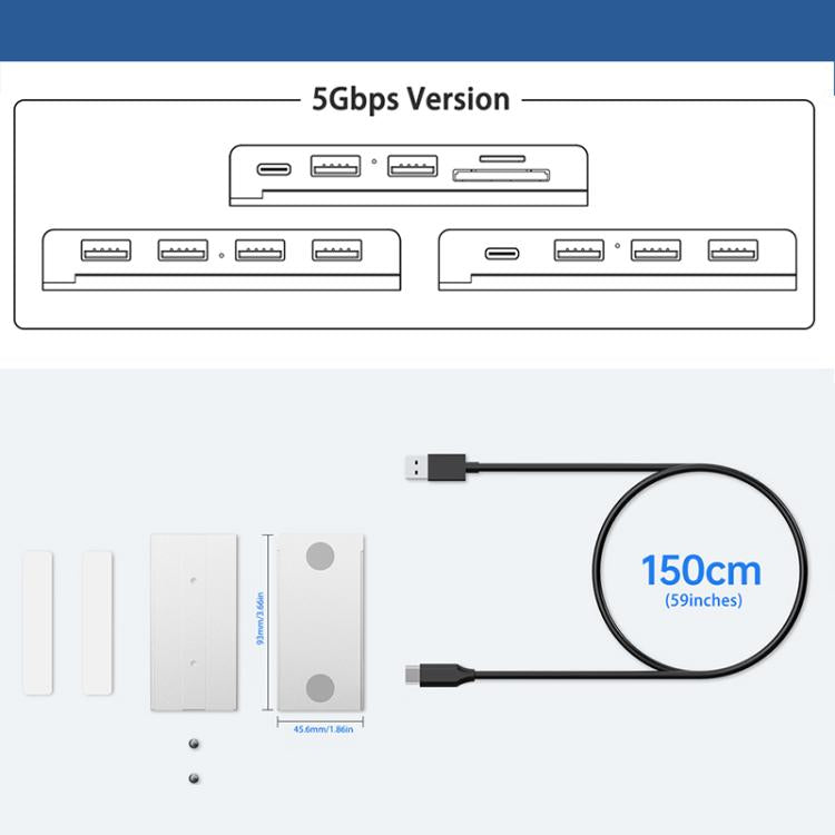 HST-4A-U3 4 in 1 USB 3.0 Detachable Magnetic Docking Station