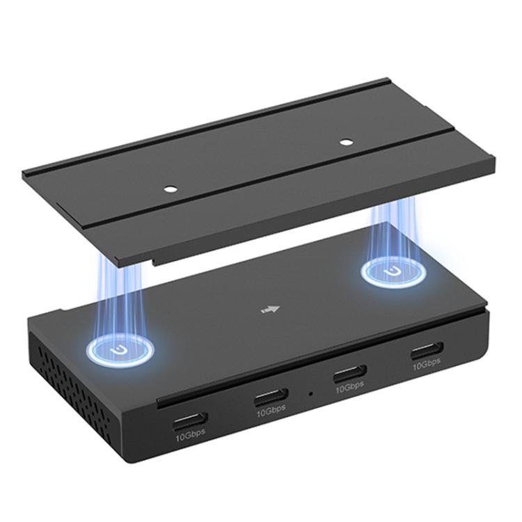HST-4C 4 in 1 USB 3.2 10Gbps Detachable Magnetic Docking Station