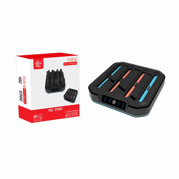 KJH NS2-026 4 in 1 Game Controller Charging Stand with RGB Light