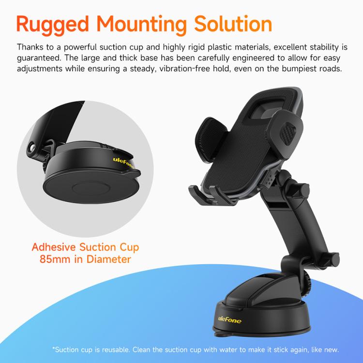 Ulefone UAN15 Armor Mount Car / Desk Phone Holder, Standard Model
