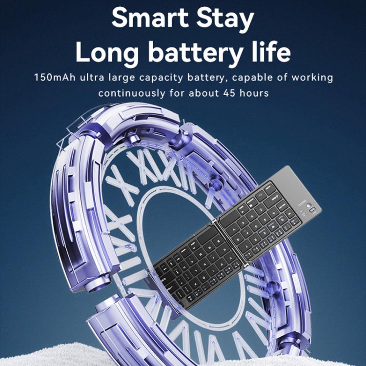 Yesido KB27 Ultra Slim Mini Two-Fold Portable Bluetooth Keyboard