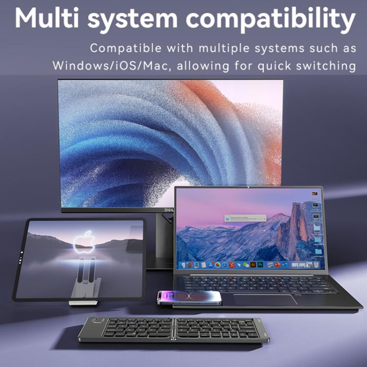 Yesido KB27 Ultra Slim Mini Two-Fold Portable Bluetooth Keyboard