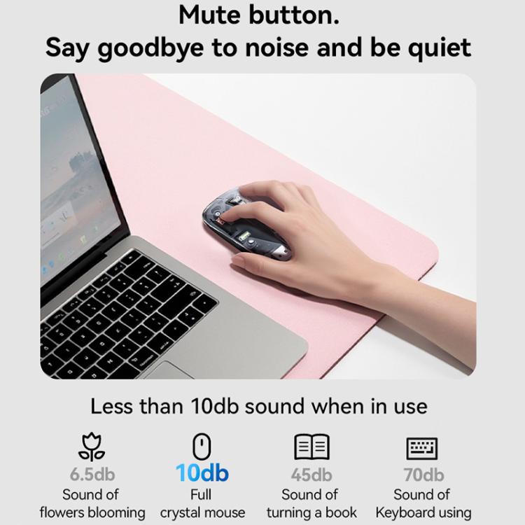 Yesido KB29 Transparent Bluetooth Dual Mode Wireless Mouse