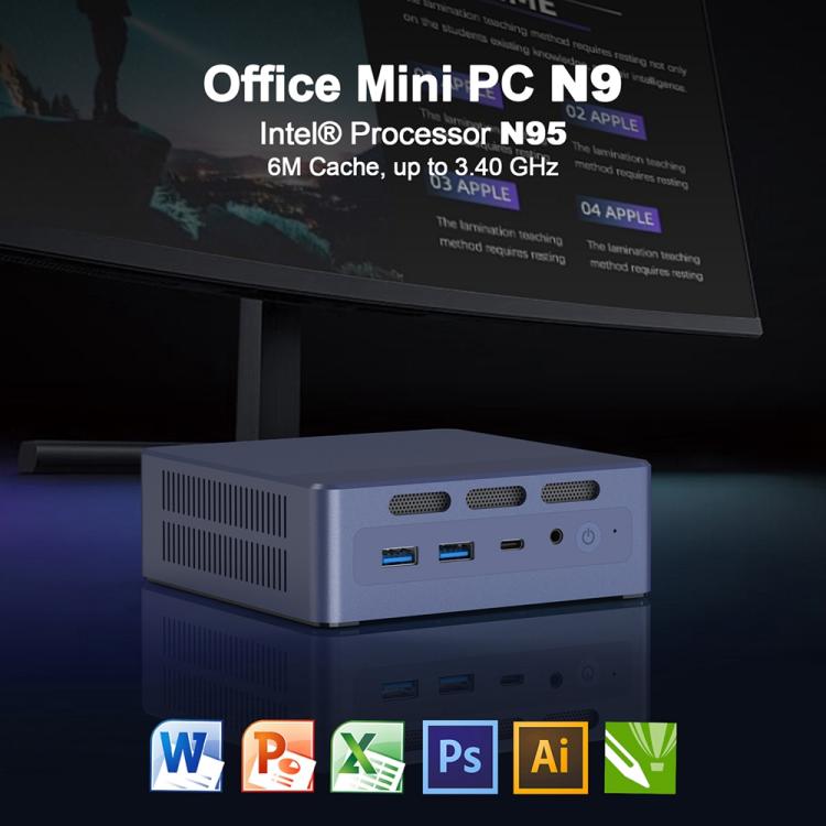 GXMO N9(N95) Windows 11 Intel ADL-N N95 4-Core Processor Mini Computer