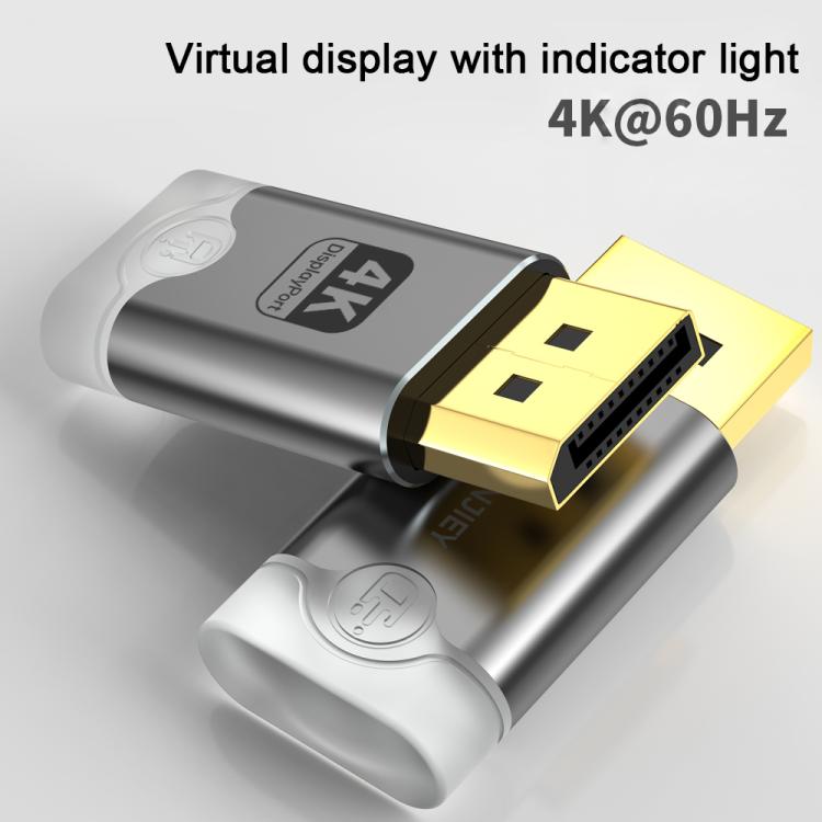 DOONJIEY DisplayPort Interface Graphics Card Spoofer Display Emulator Virtual Monitor with Indicator Light