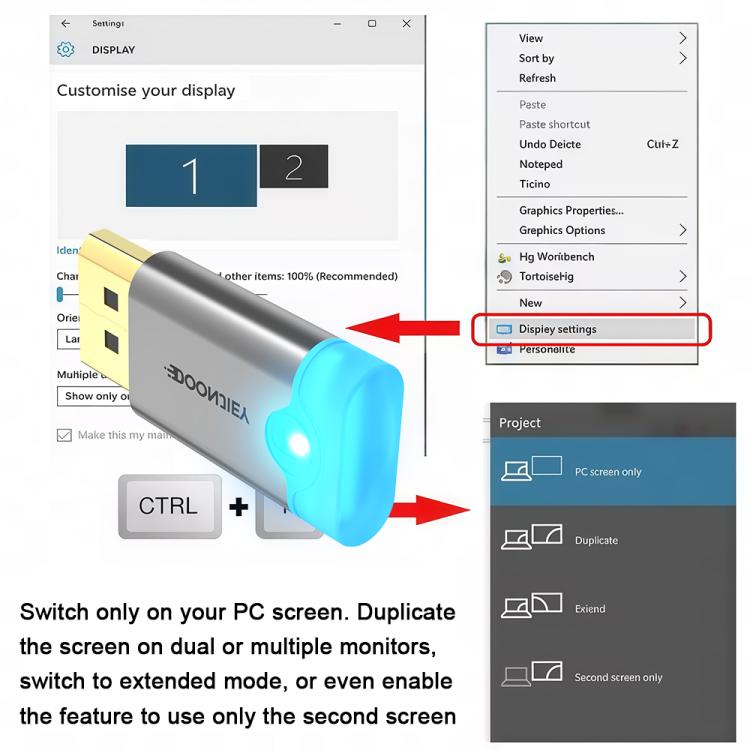 DOONJIEY DisplayPort Interface Graphics Card Spoofer Display Emulator Virtual Monitor with Indicator Light