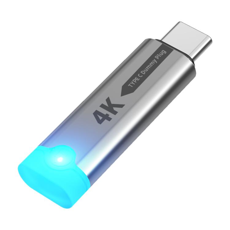 DOONJIEY USB-C / Type-C Interface Graphics Card Spoofer Virtual Monitor with Indicator Light